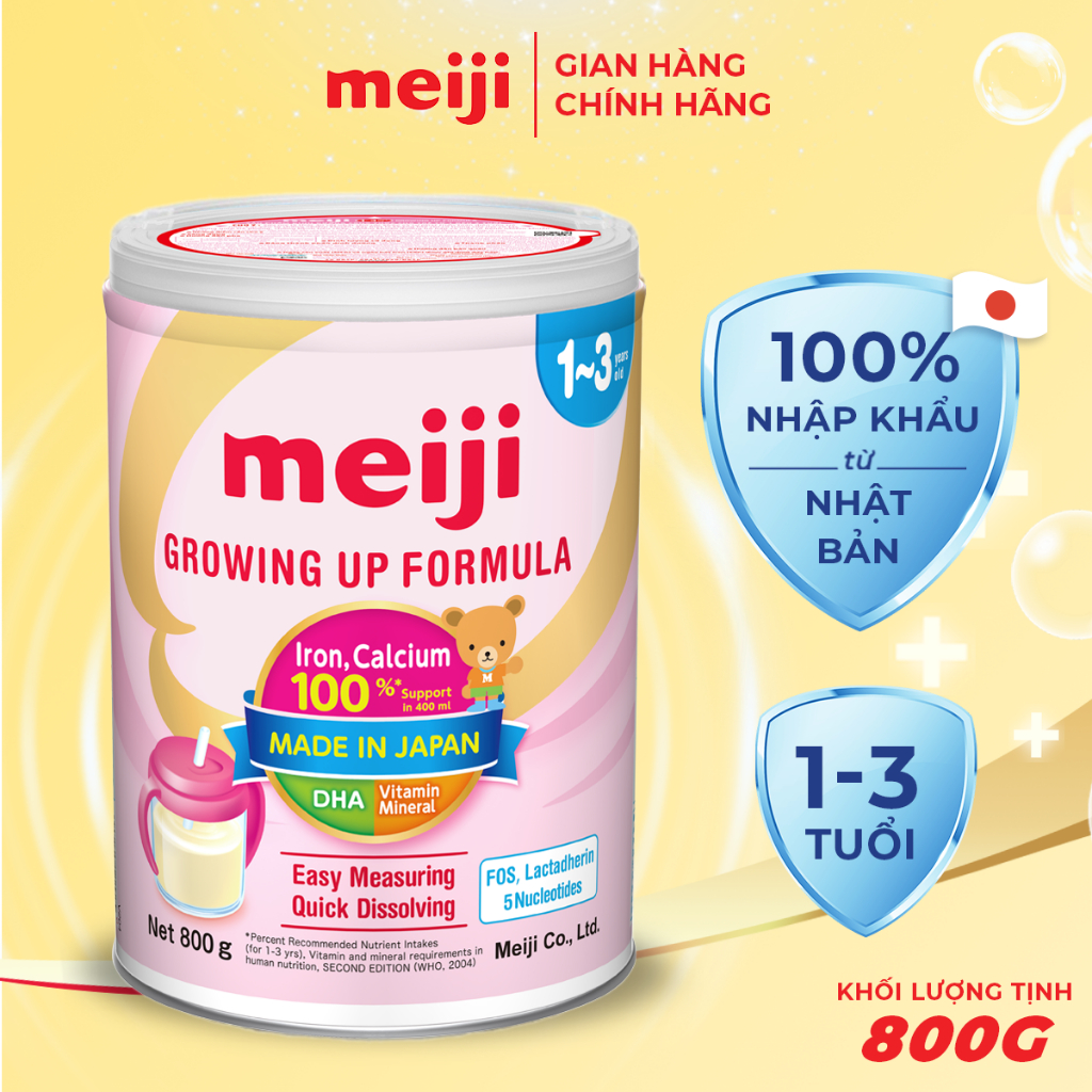 Sữa bột Meiji 1-3 GROWING UP FORMULA 800g
