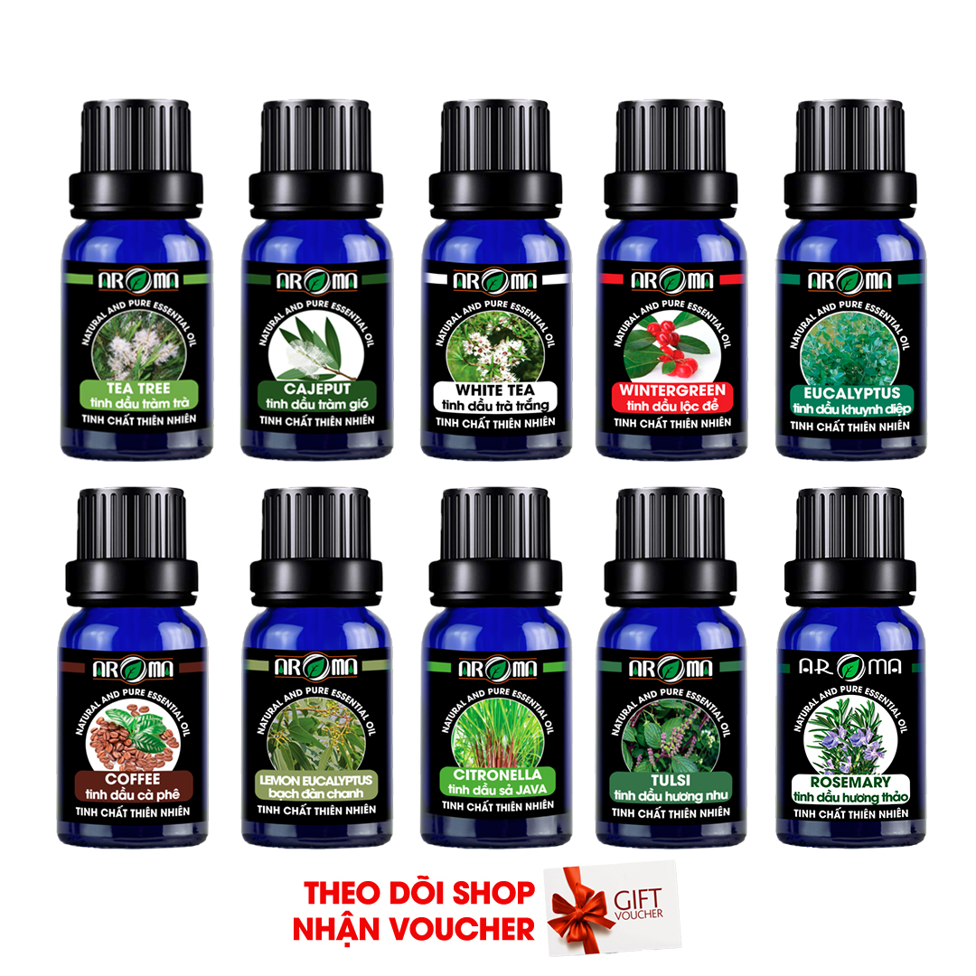 Tinh dầu AROMA Essential Oil 10ml, tinh dầu thơm phòng, khử mùi, thư giãn, thiên nhiên, nguyên chất