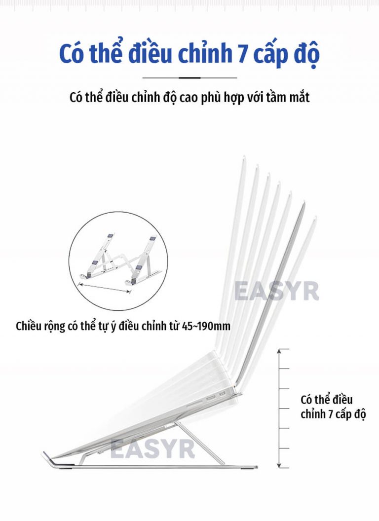 [HCM]Giá Đỡ Laptop Aluminium EASYR