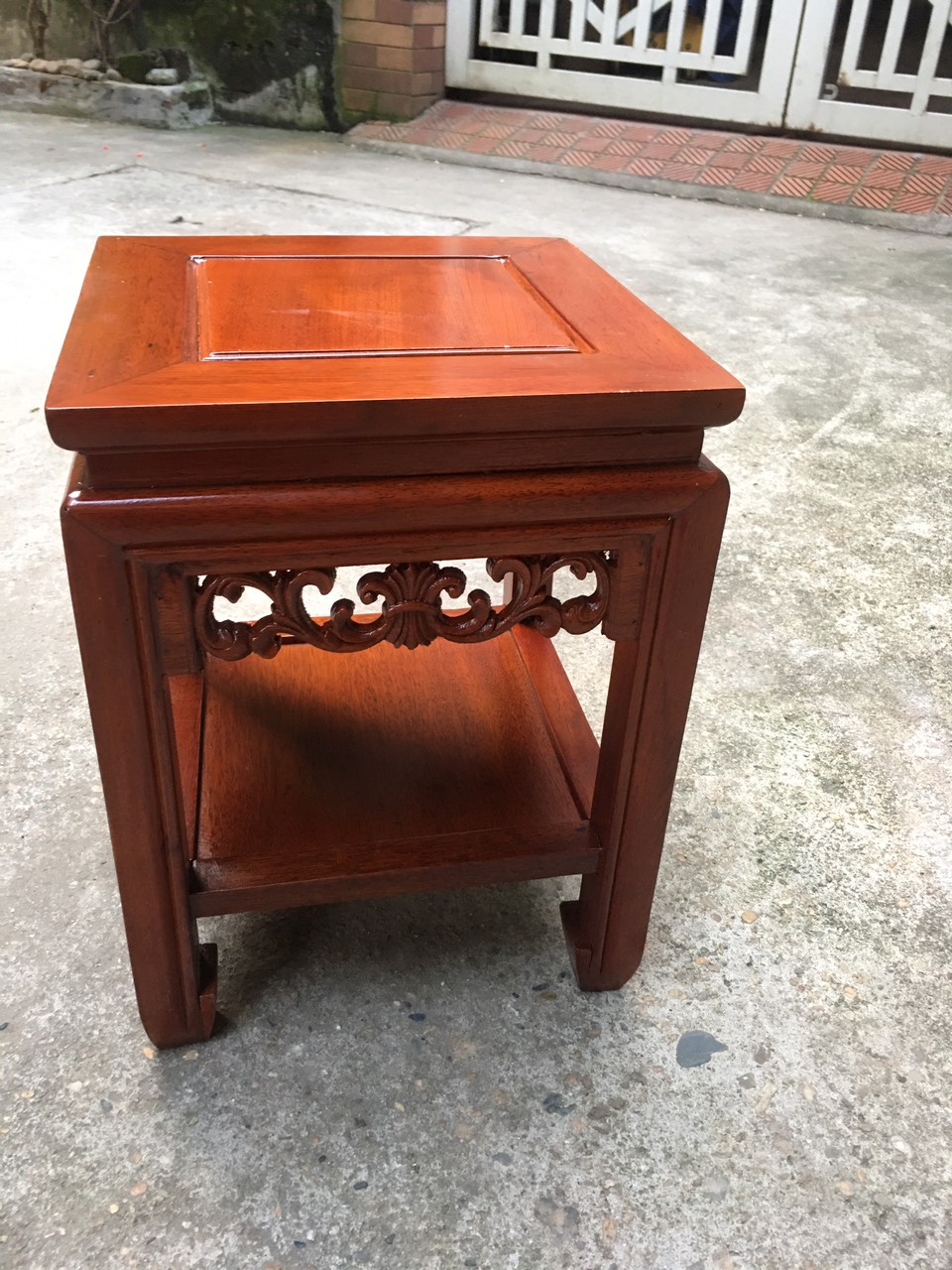 Đôn kệ tượng để đồ gỗ hương cao cấp