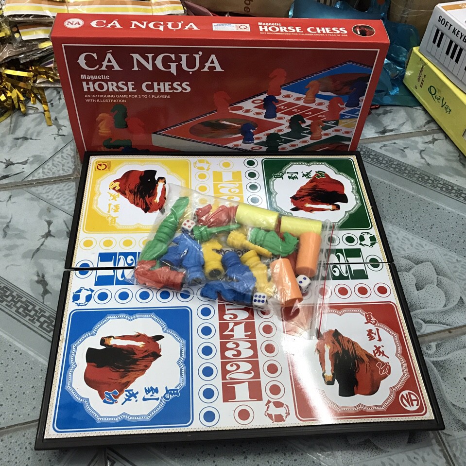 Bộ Cờ Cá Ngựa Nam Châm Cỡ To 35 X 35Cm