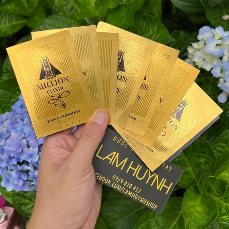 Vial Nước Hoa 1 MILLION ELIXIR parfum intense 1,5ml