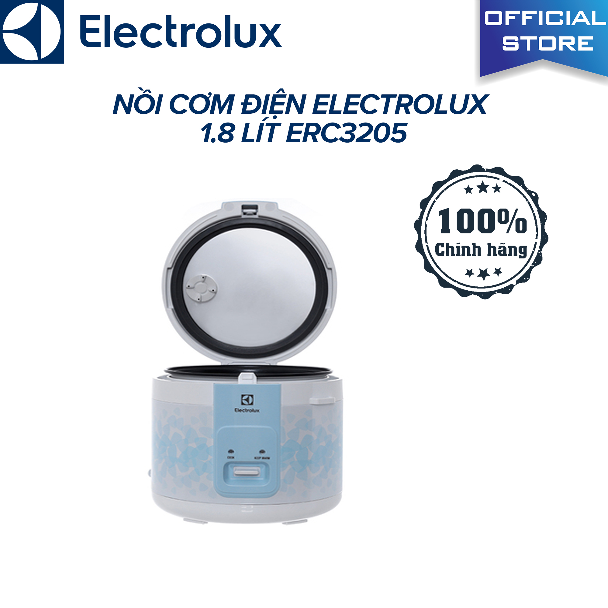 [HCM]Nồi cơm điện Electrolux 1.8 lít ERC3205