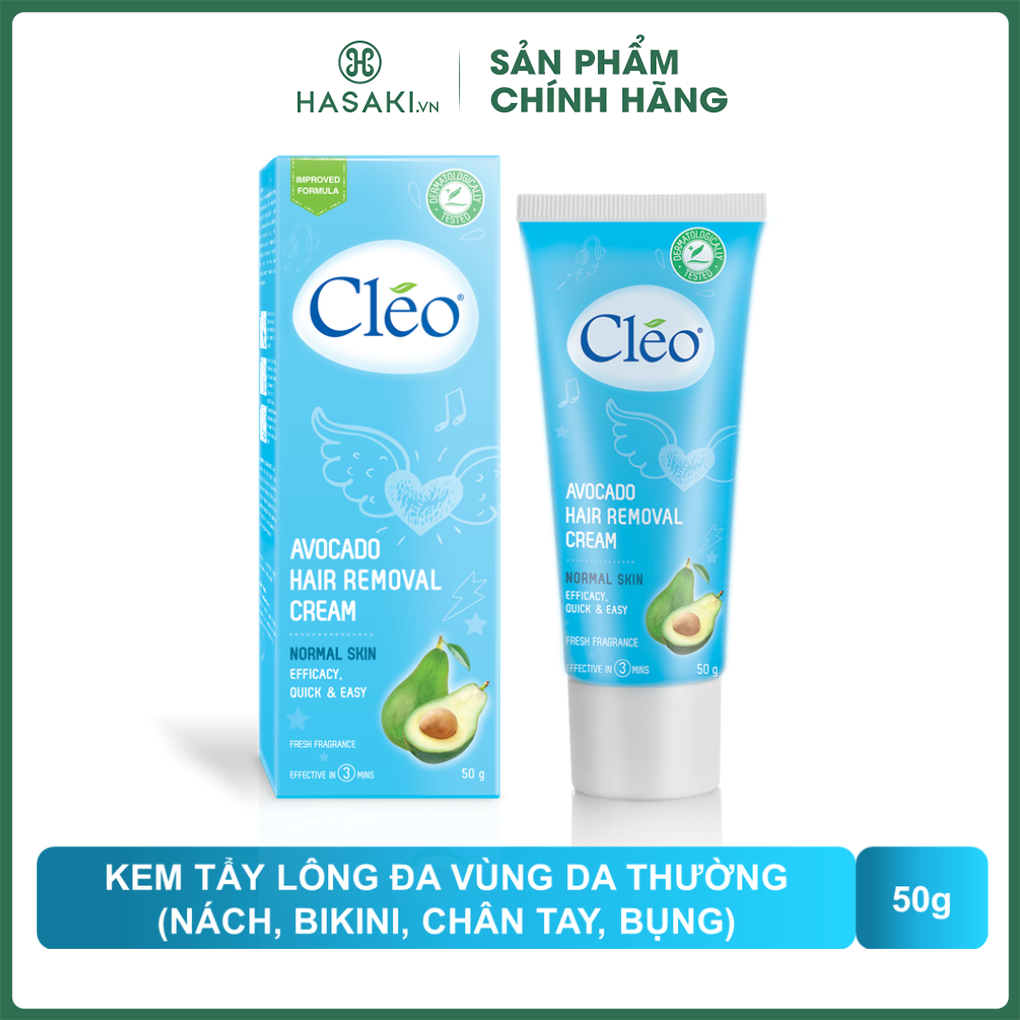 Kem bơ tẩy lông cho da thường cléo - 25g hasaki sản phẩm chính hãng
