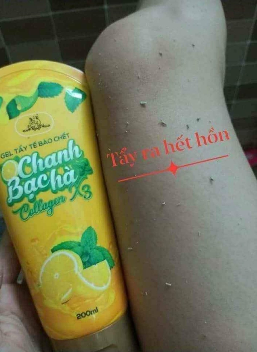 [Dùng mặt & body] Tẩy tế bào chết chanh Đông Anh