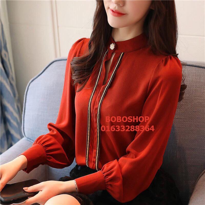 [HCM]Áo sơ mi phối sọc sang chảnh