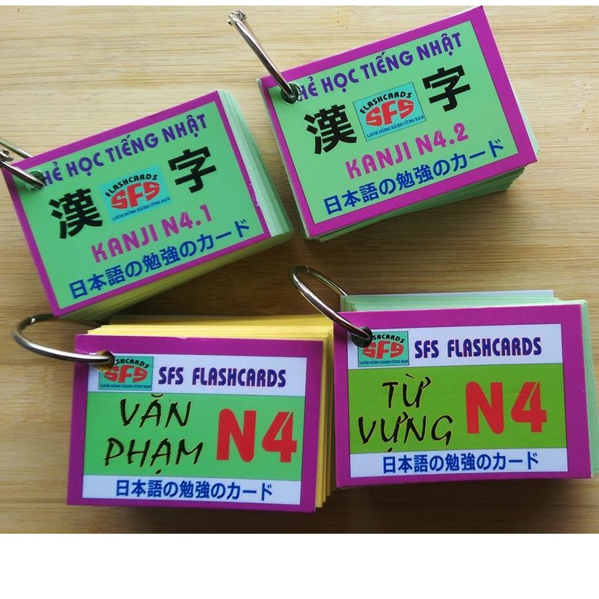 Combo thẻ học tiếng nhật N4