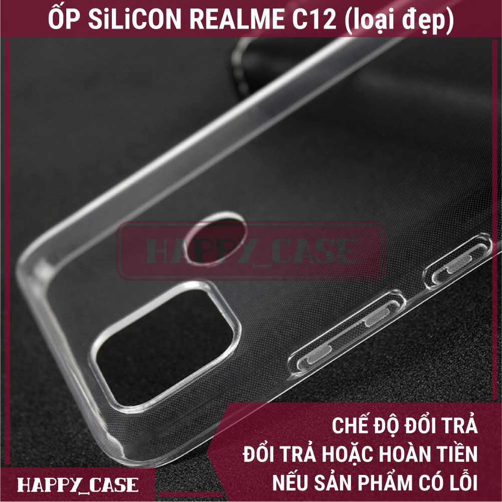 Ốp Lưng Điện Thoại Realme C12 (Loại Đẹp) Thin Transparent Silicon
