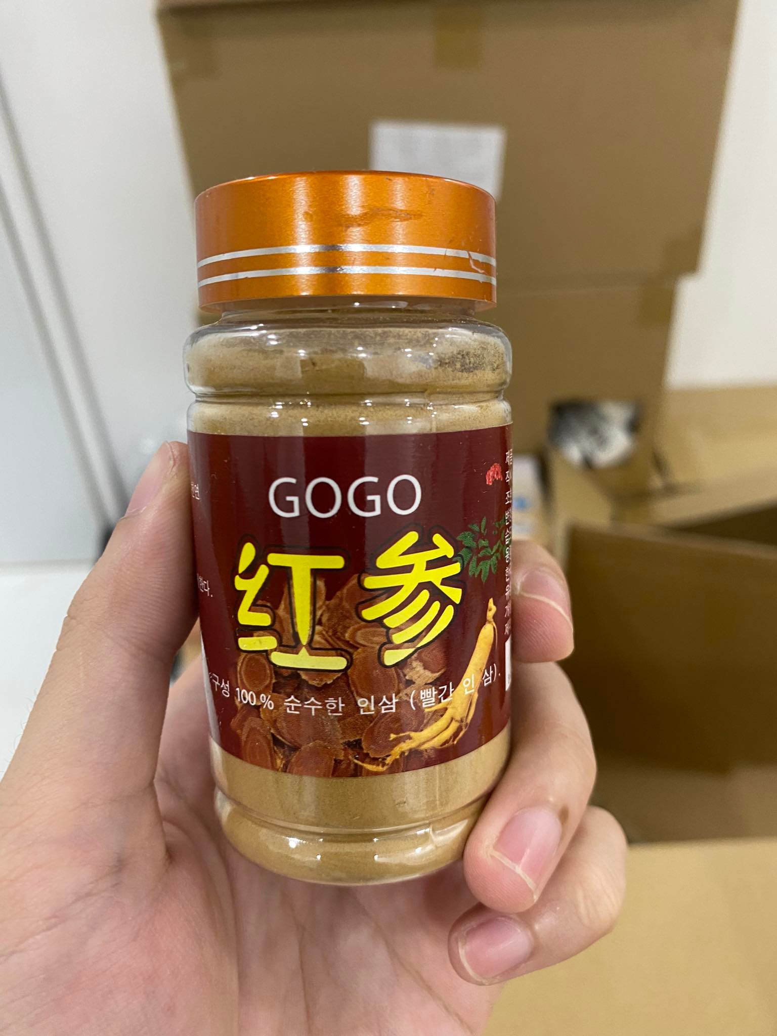 [ HÀNG AUTH ] Bột Hồng Xâm Gogo Hàn | cấy hồng sâm