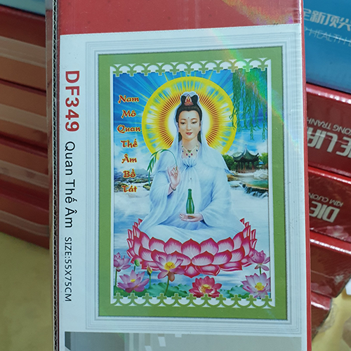 [HCM]Tranh đá Quán Thế Âm Bồ Tát - hào quang nhiều mẫu & kích thước