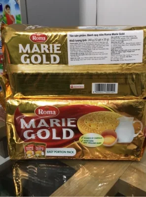 2 hộp Bánh quy sữa Roma Marie Gold 240g xuất xứ Indonesia