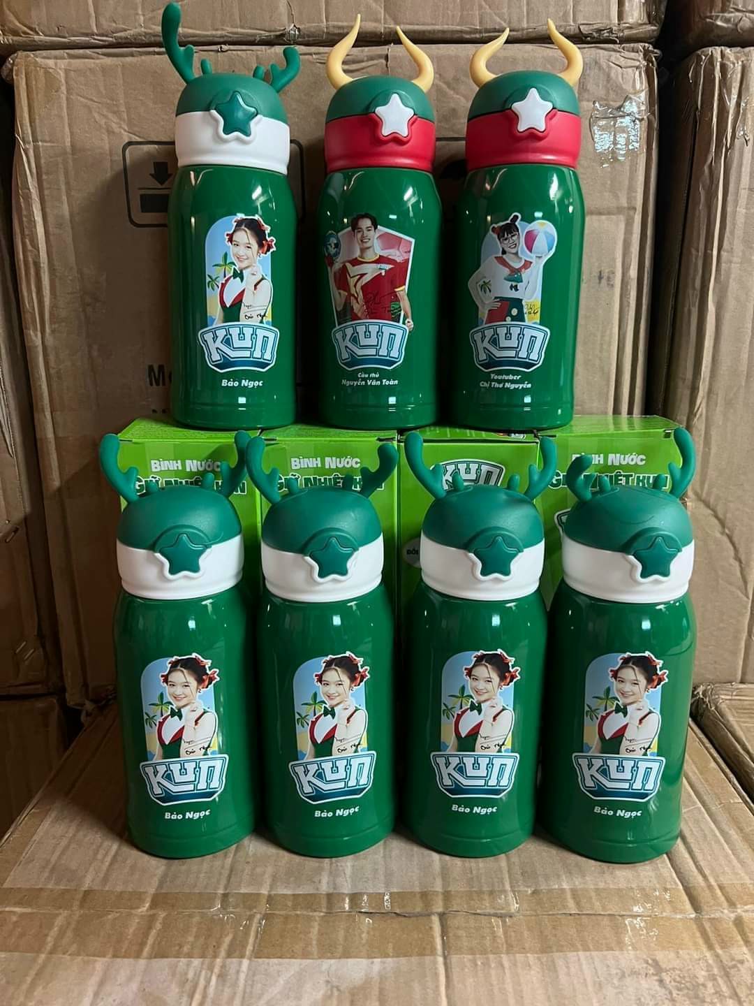 Bình nước Kun, bình nước inox giữ nhiệt Kun 500ml