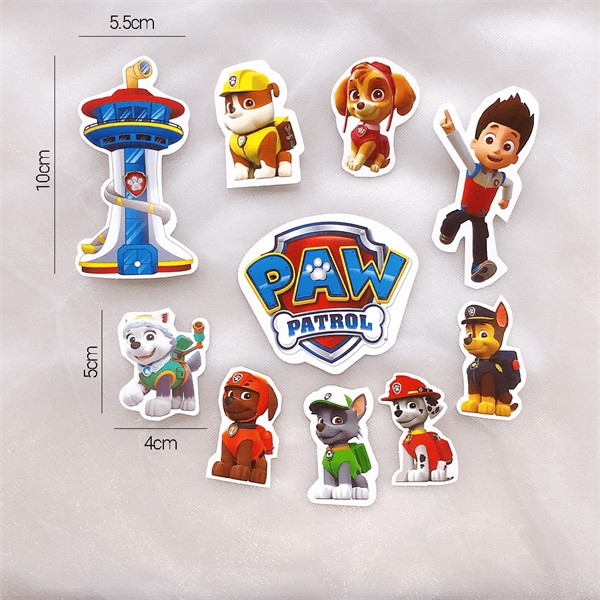Set que giấy- 6 chó cứu hộ+ người + tháp paw