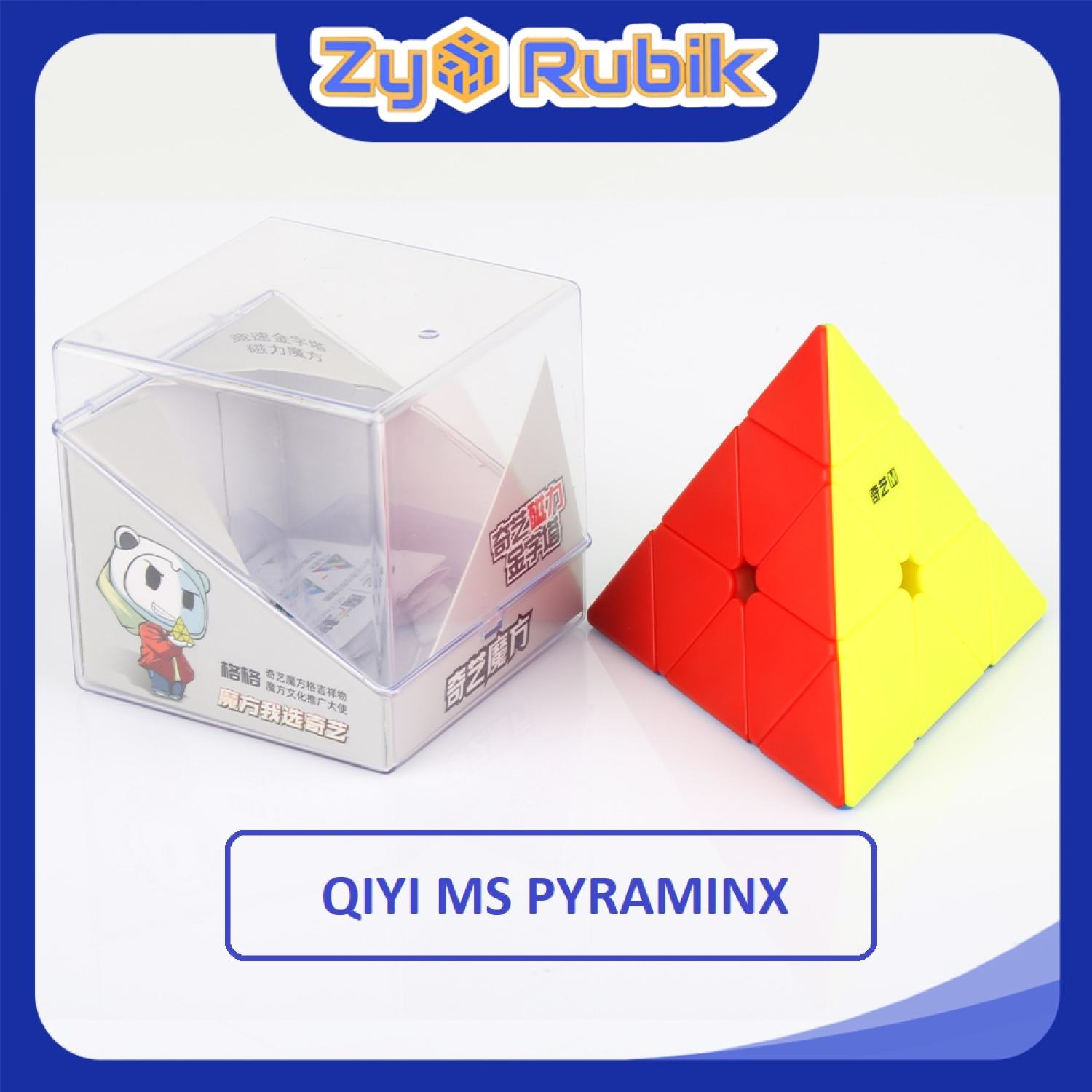 Rubik pyraminx 3x3 QiYi MS Magnetic 2020 stickerless (Có nam Châm- Hãng Mod M) - ZyO Rubik