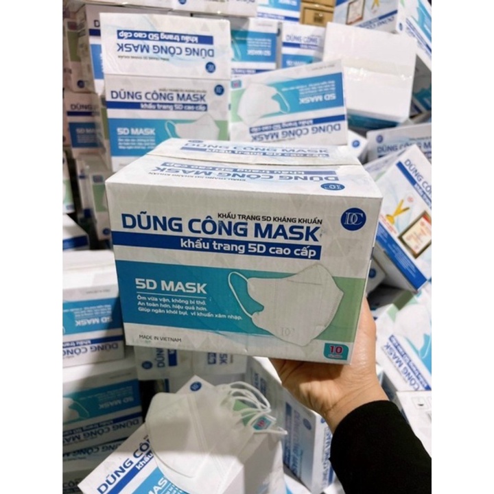 Thùng 100 Chiếc Khẩu Trang 5D Dũng Công