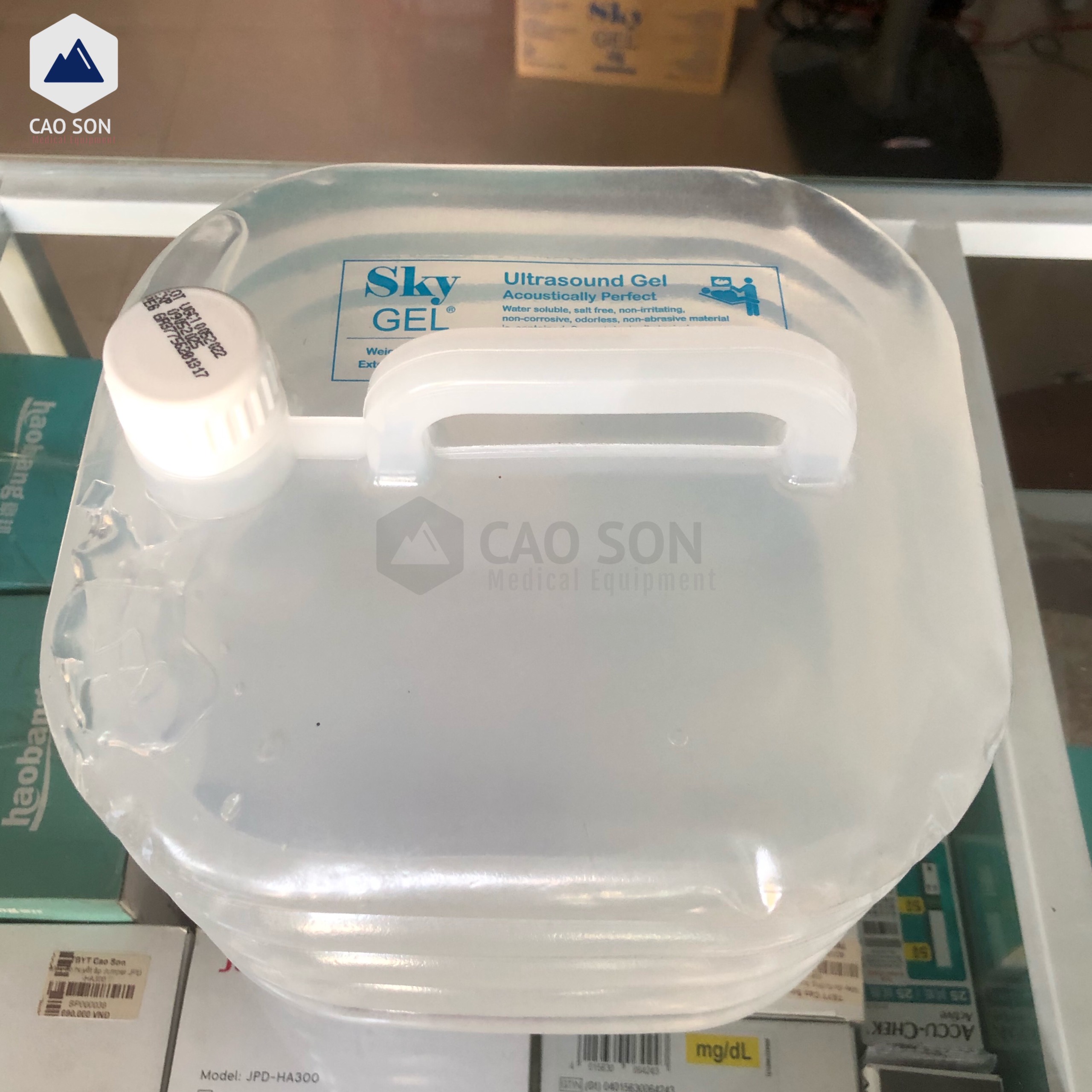Gel siêu âm trắng/xanh Sky 5 lít
