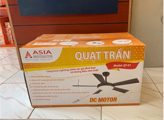 Quạt trần đèn cao cấp QT04-N-01 Asia
