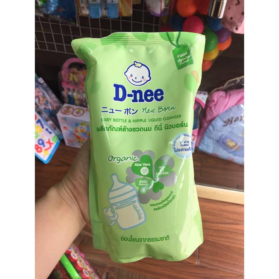 Combo 5 Bịch Nước rửa bình sữa và rửa rau củ Dnee 600ml