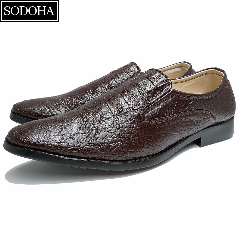 >> BÁO GIÁ GIÀY TÂY NAM DA BÒ SODOHA SDH9338 | Shopee Lazada Sendo Tiki mới nhất 136 Giày tây nam - giày công sở nam - giày tây nam không dây SODOHA - SDH6636