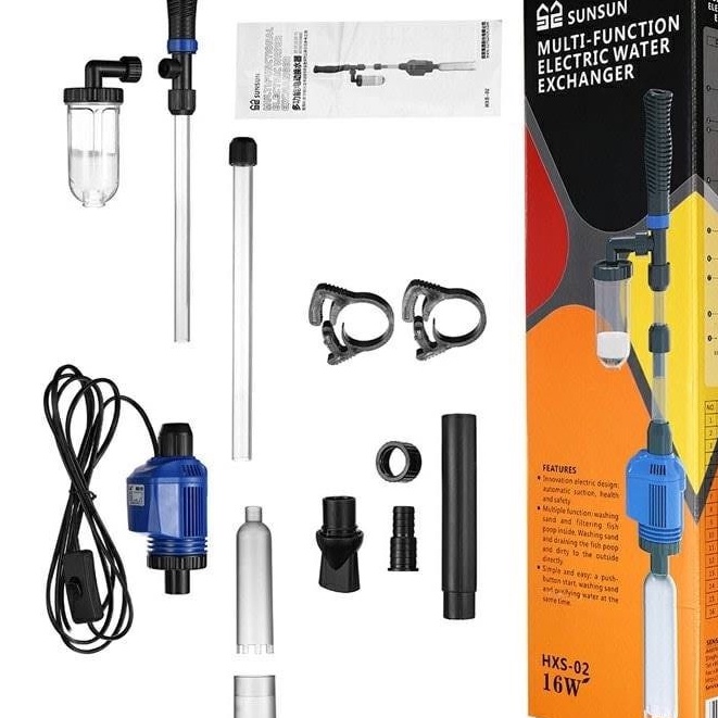 Máy hút phân vệ sinh nền sunsun HXS -02 cho bể cá cảnh