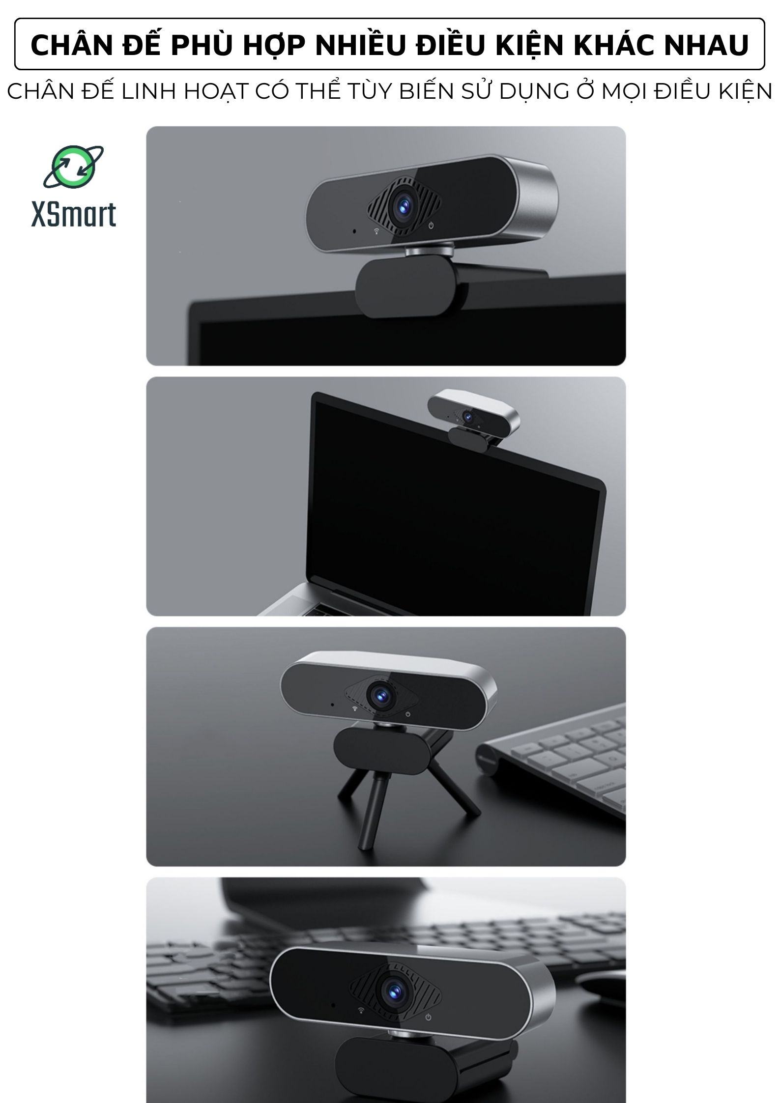 Webcam máy tính laptop cao cấp Q20 PRO 2K Siêu Nét có mic hỗ trợ học online, livestream
