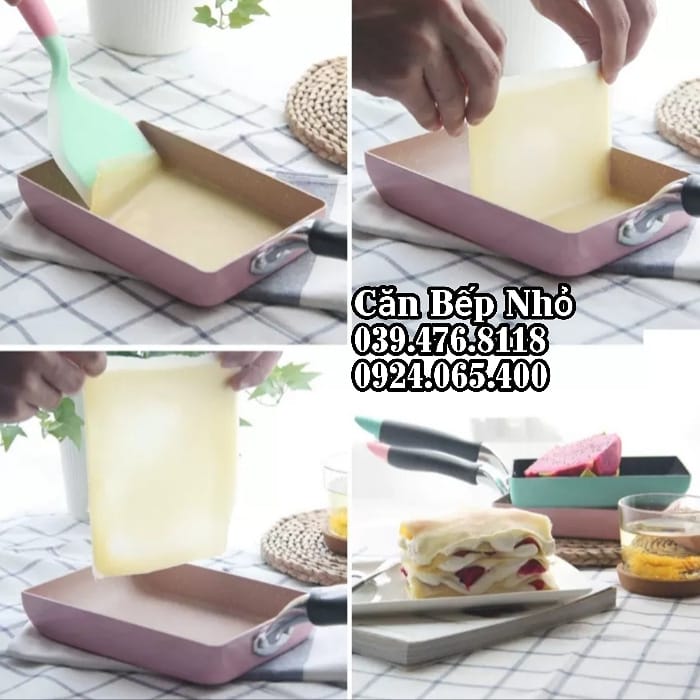 Chảo làm trứng cuộn (tamagoyaki) cao cấp, chỉ còn màu đen