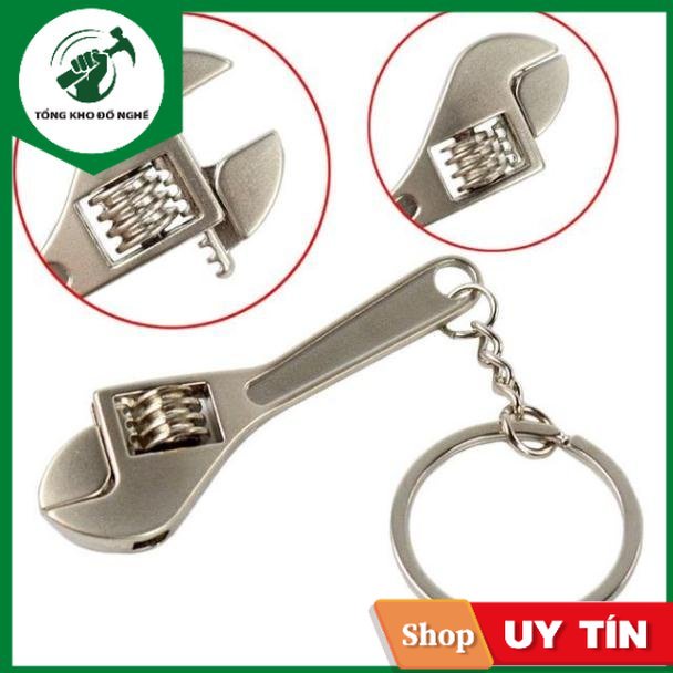 Móc khoá mỏ lết mini inox _tkdn
