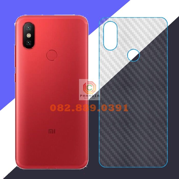 Miếng dán mặt lưng skin carbon Xiaomi A2/A2 Lite/A1/A3