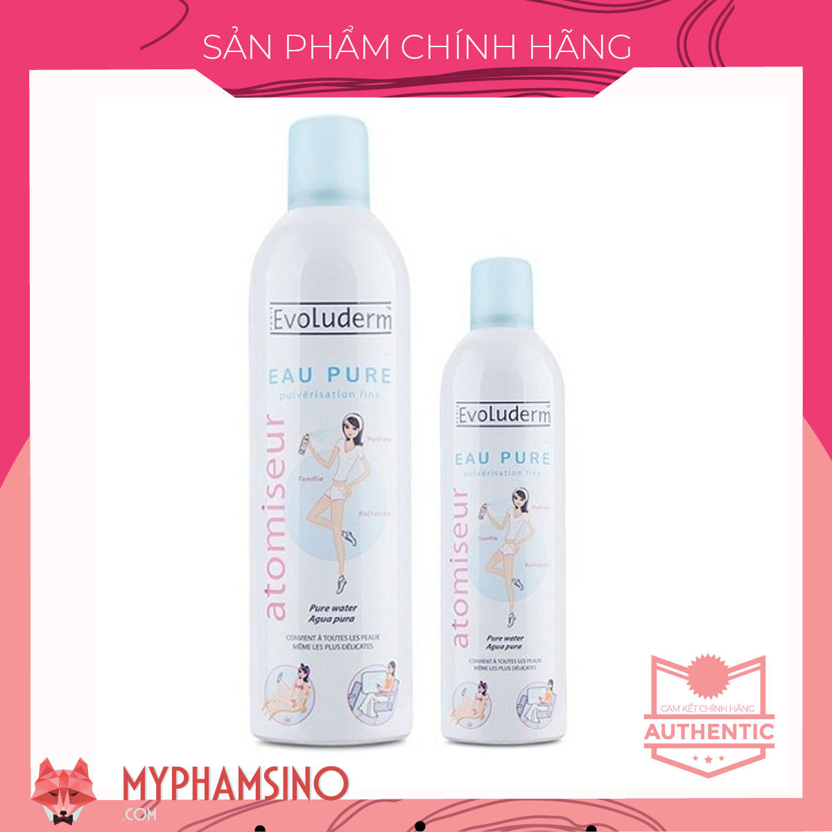 Xịt khoáng Evoluderm Eau Pure Water