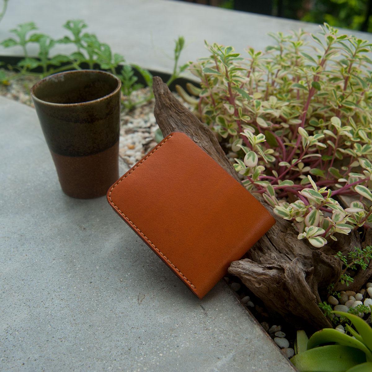 VÍ DA CLASSIC MÀU VÀNG BÒ - DA BÒ NHẬP KHẨU - ĐỒ DA HANDMADE M159
