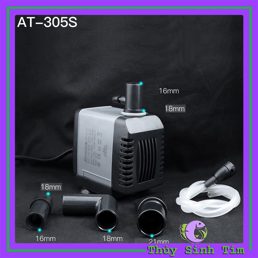 [FREESHIP MAX] - Máy Bơm Bể Cá Atman AT-304S/305S/306S - Thủy Sinh Tím