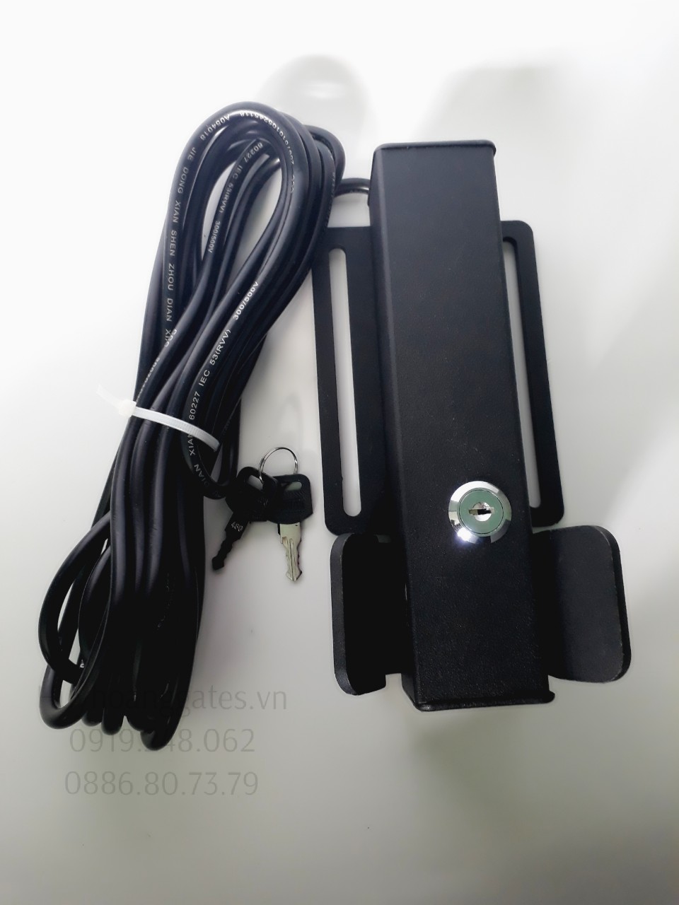 Khóa cửa cổng cánh tay đòn, khóa chốt ngang swing gate lock, ổ khóa - khóa điện 12V hoặc 24V, tăng cường bảo vệ, khóa cửa an toàn