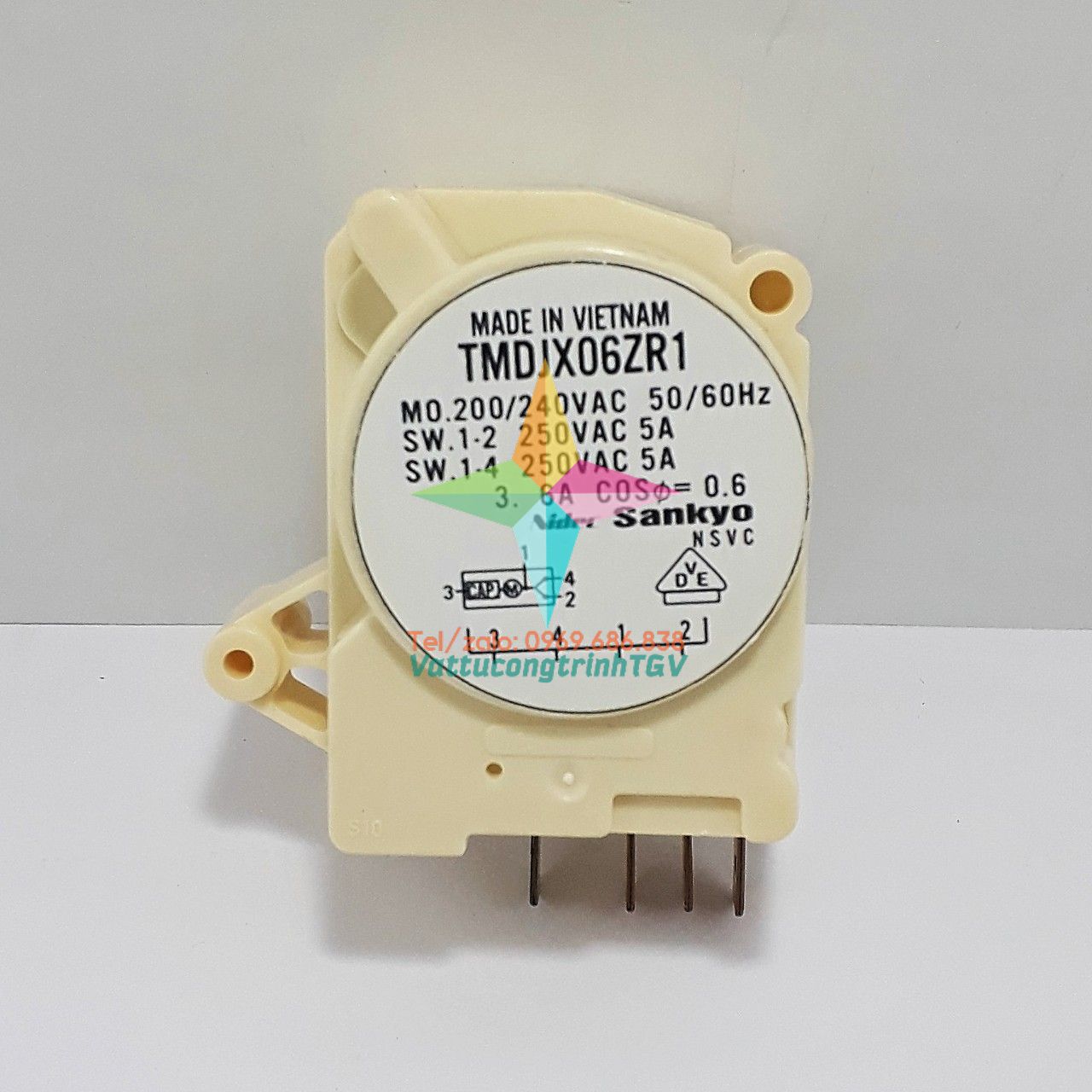 Đồng hồ thời gian TMDJX06ZR1 cho tủ lạnh TOSHIBA hãng