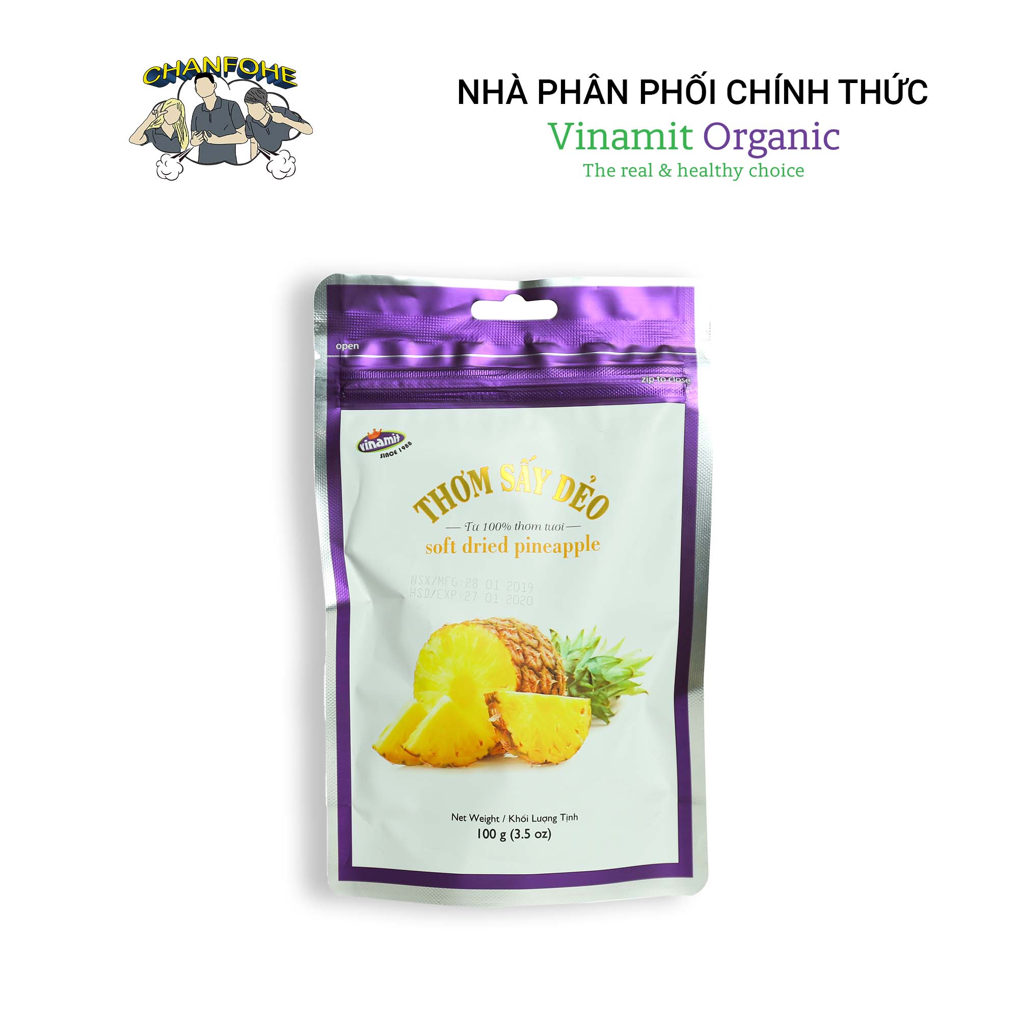 Thơm sấy dẻo VINAMIT 100G
