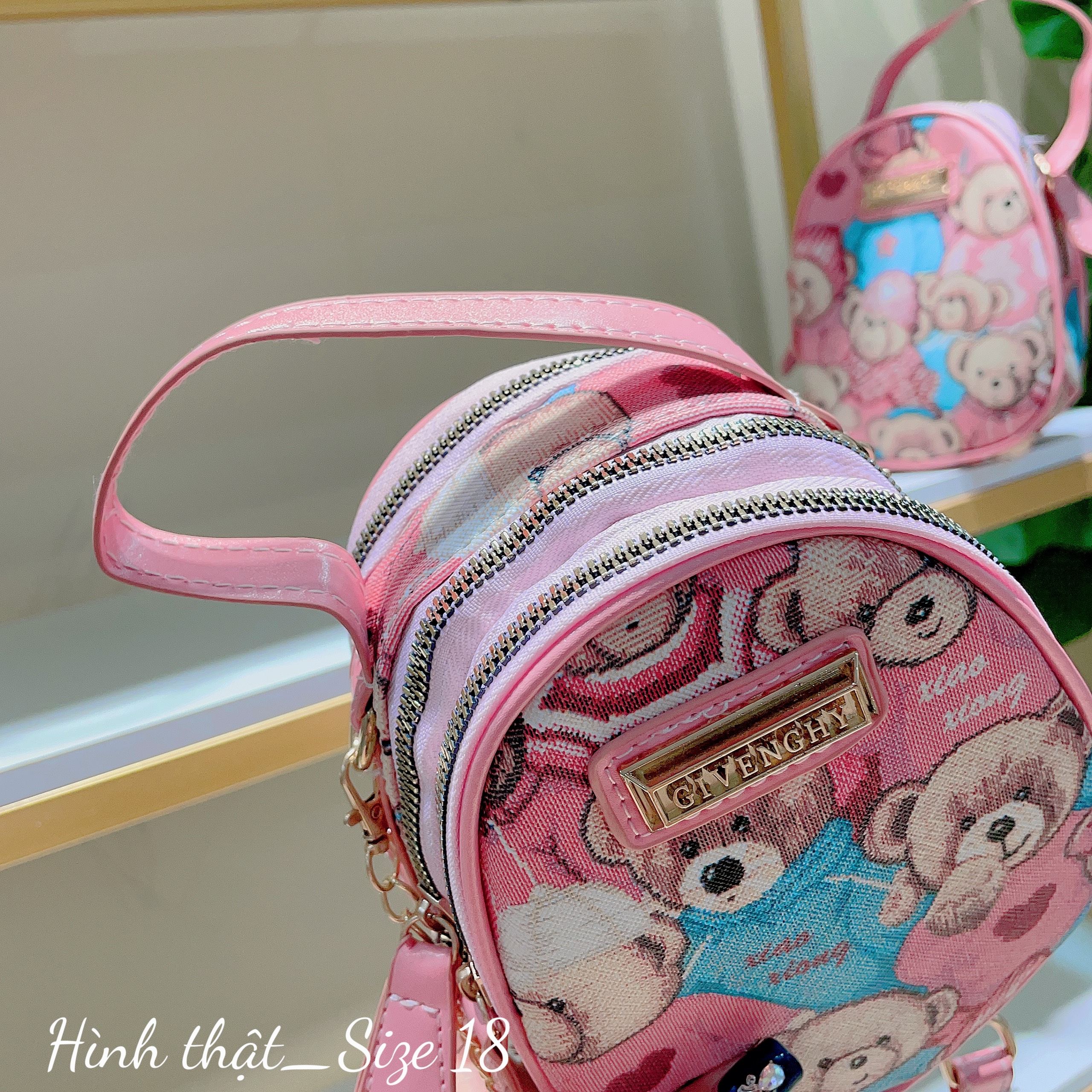 BaLô Da Mềm Mini Hình Gấu Dễ Thương Cho Nữ