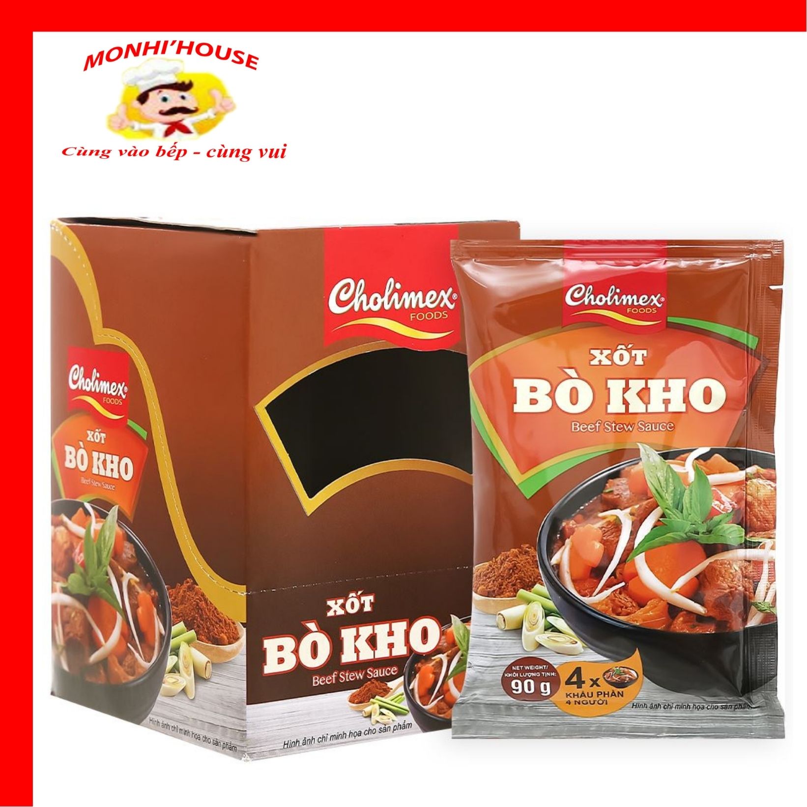 Xốt Bò Kho Cholimex gói 90g