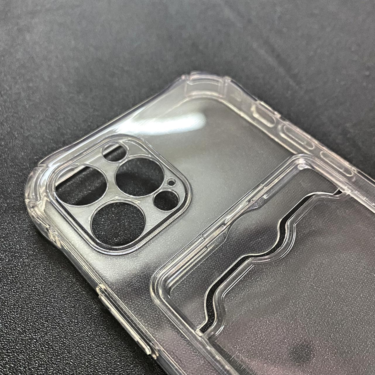 Ốp Lưng iPhone 12 Pro Dẻo Trong Suốt Có Khe Đựng Thẻ