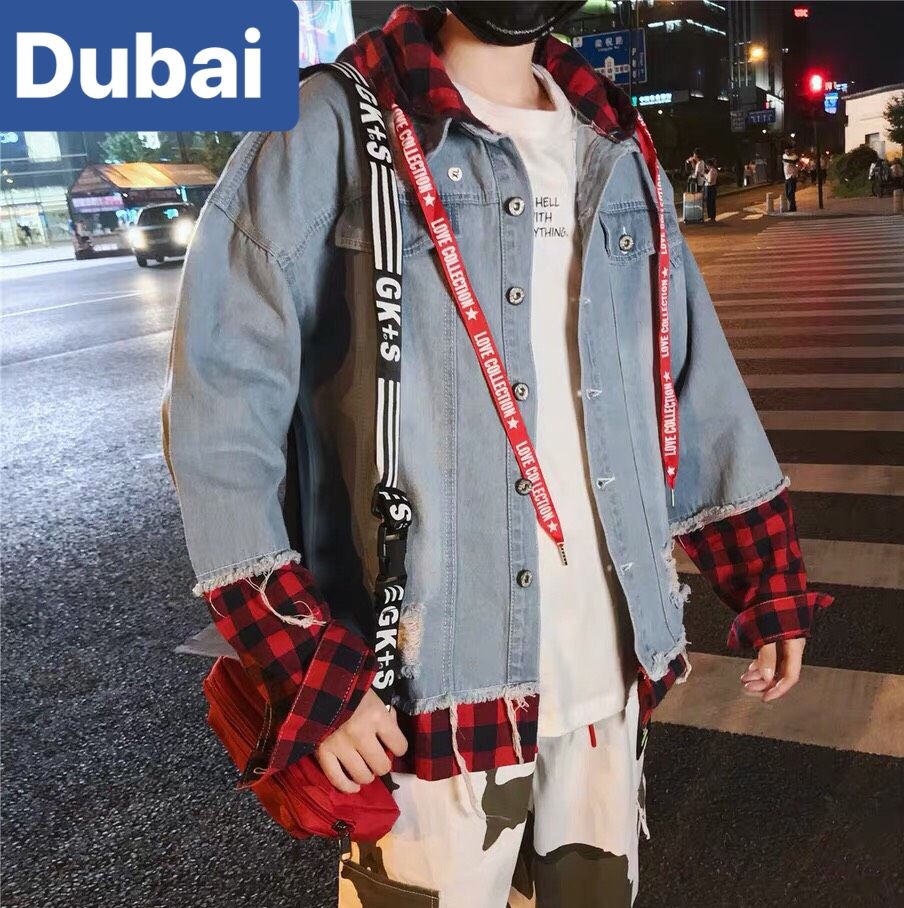 ÁO KHOÁC JEAN XANH NAM NỮ UNISEX CHẤT BÒ CÓ NÓN NỈ HOT TREND HÀN QUỐC - DUBAI FASHION