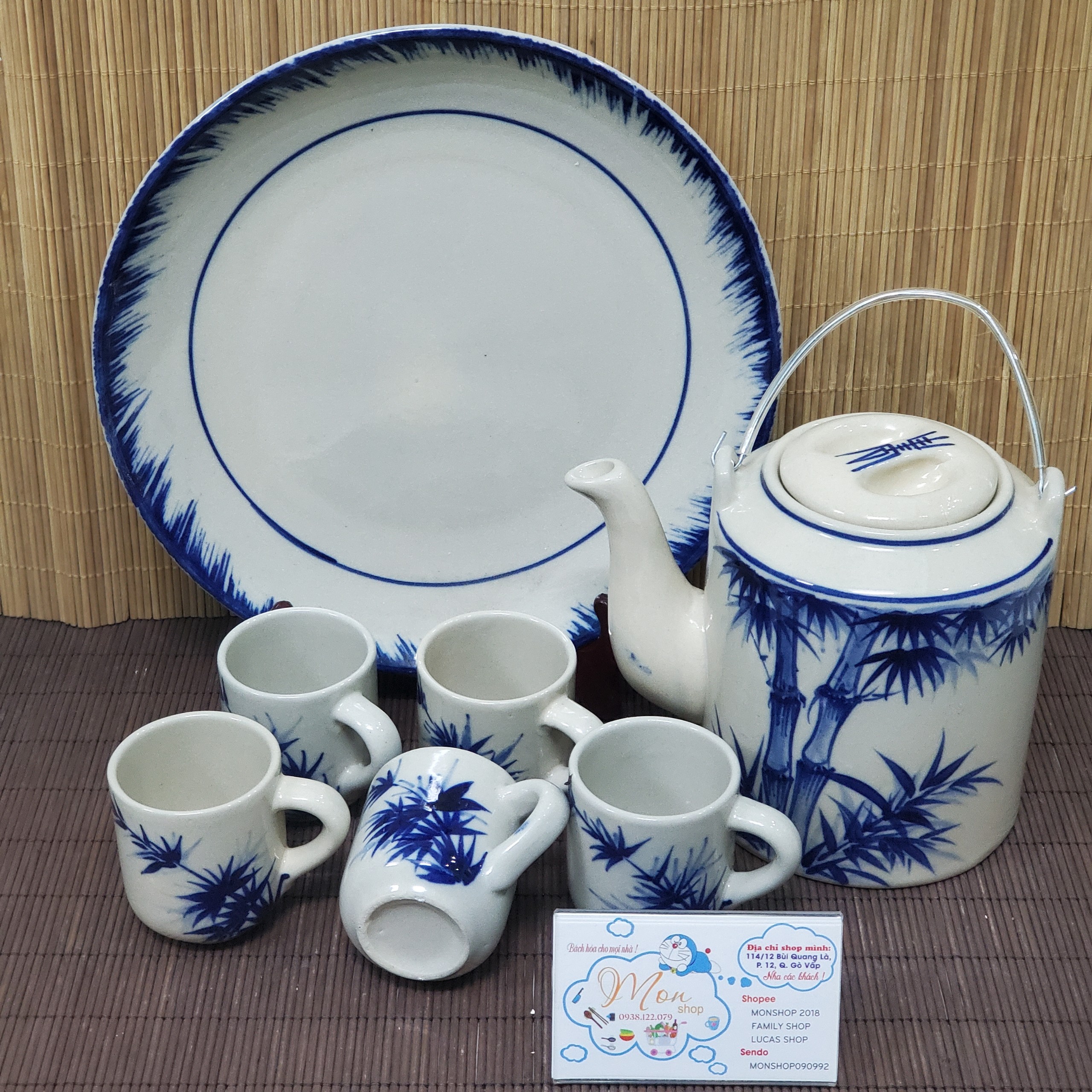 [Freeship MAX]BỘ BÌNH TRÀ GỐM NUNG THỦ CÔNG CAO CẤP