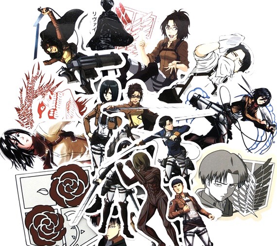 Set 30- 60 Sticker Attack On Titan