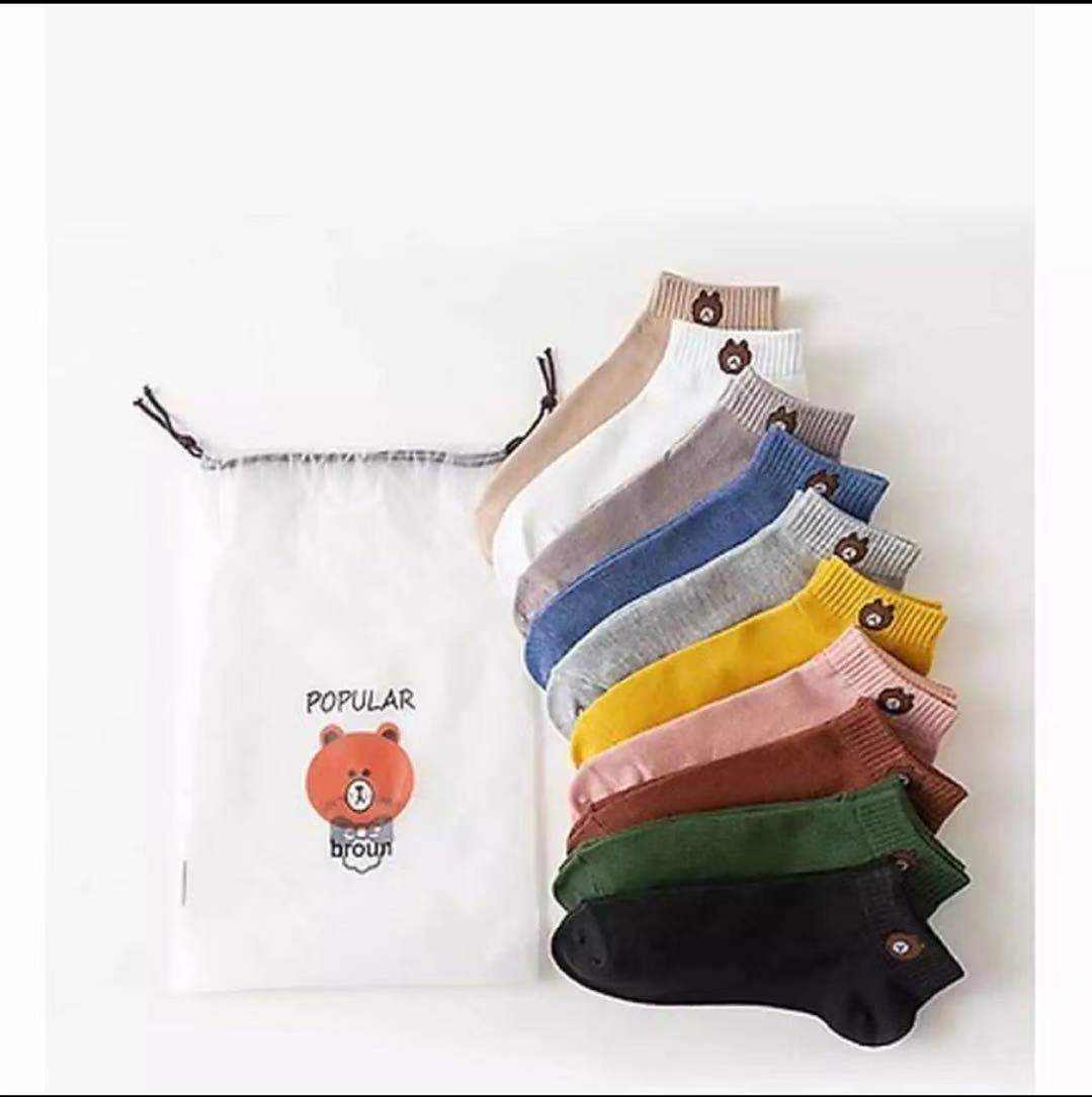 Set 10 đôi tất gấu Brown