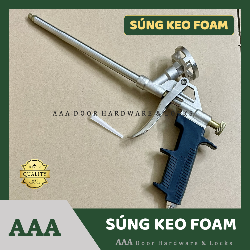 Súng bắn keo bọt nở foam apolo, súng bắn keo foam bọt nở chèn khe hở tường