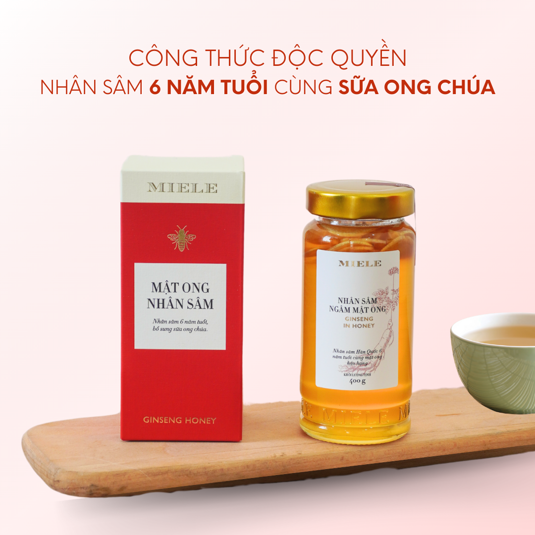 Mật Ong Nhân Sâm Miele 250g, 400g
