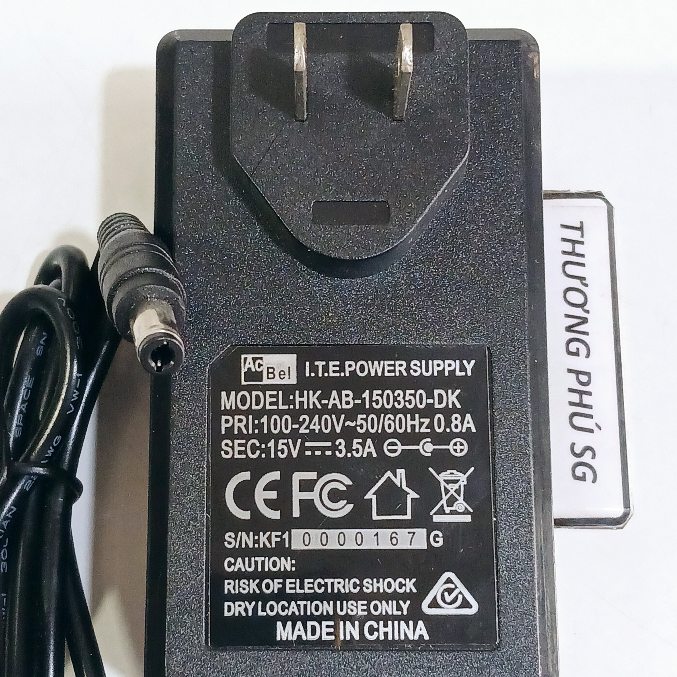Nguồn Adapter DC 15V - 3.5A (Đầu cắm 5.5mm x 2.1mm