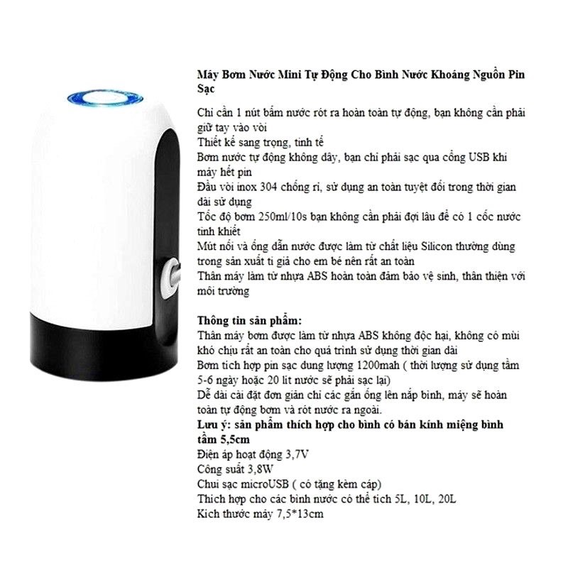 Máy hút nước tự động cho bình nước khoáng
