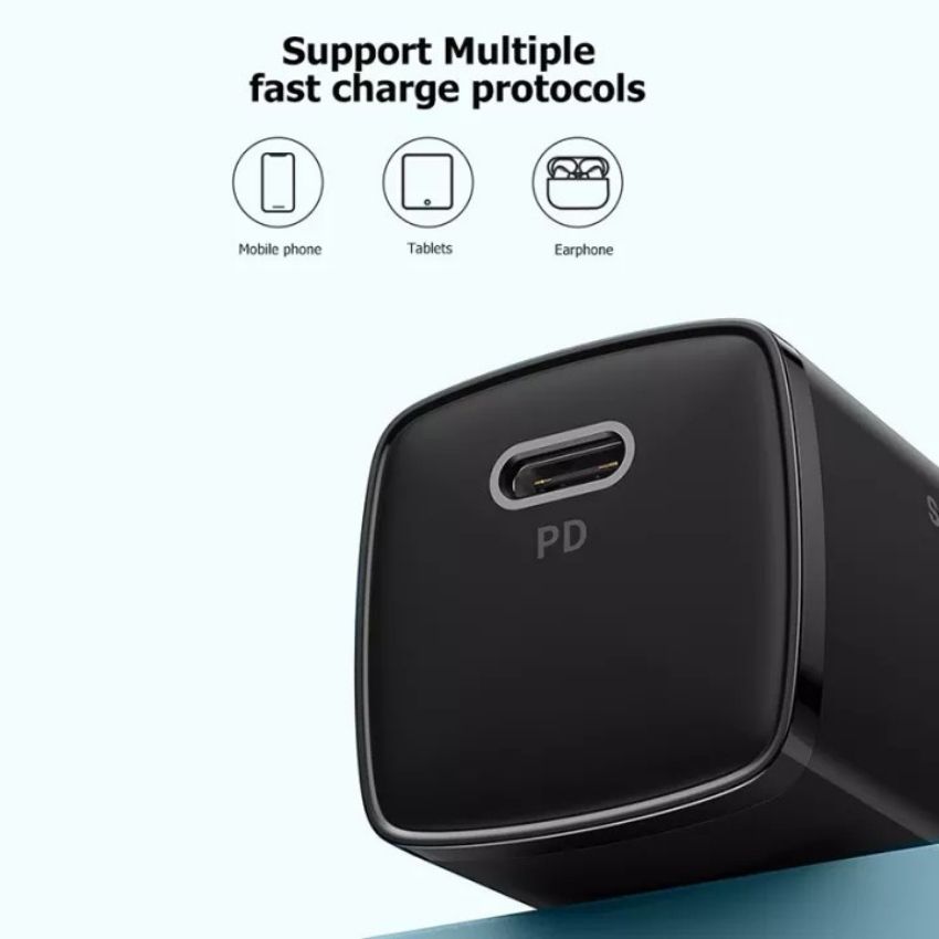 Củ sạc nhanh 20W Baseus Smart Cube Fast Charger 1C CCZC