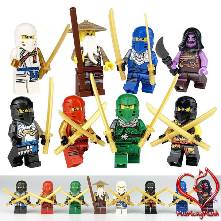Bộ 8 Ninja Siêu Đỉnh Ninjago Đồ Chơi Lắp Ráp Xếp Hình