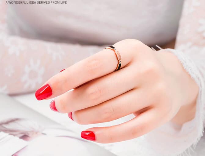 Nhẫn titan Love ring có thể đeo cặp giá 1 chiếc NC194