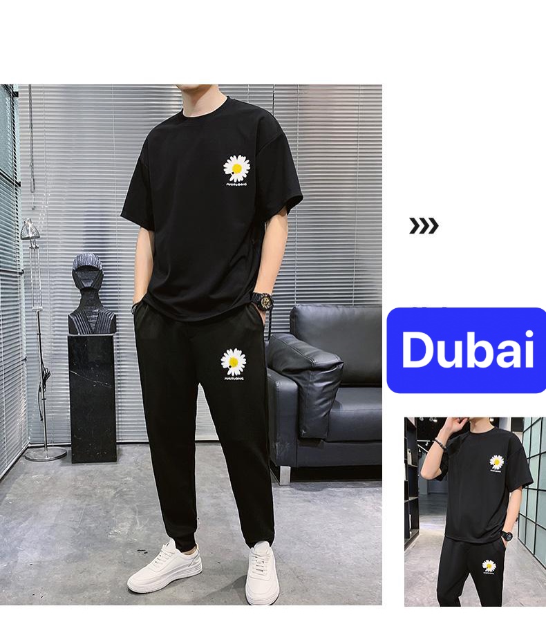 ĐỒ BỘ THỂ THAO HOA CÚC NEW , SET ĐỒ BỘ THỂ THAO, ĐỒ BỘ TẬP GYM MANG Ở NHÀ VÀ ĐI CHƠI , ĐỒ BỘ NAM PHONG CÁCH CAO CẤP - DUBAI FASHION