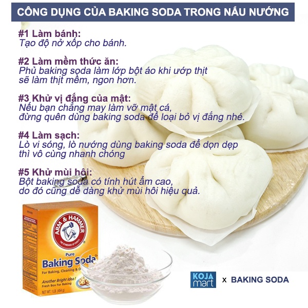 Baking Soda trắng răng - Backing soda Làm sạch răng miệng
